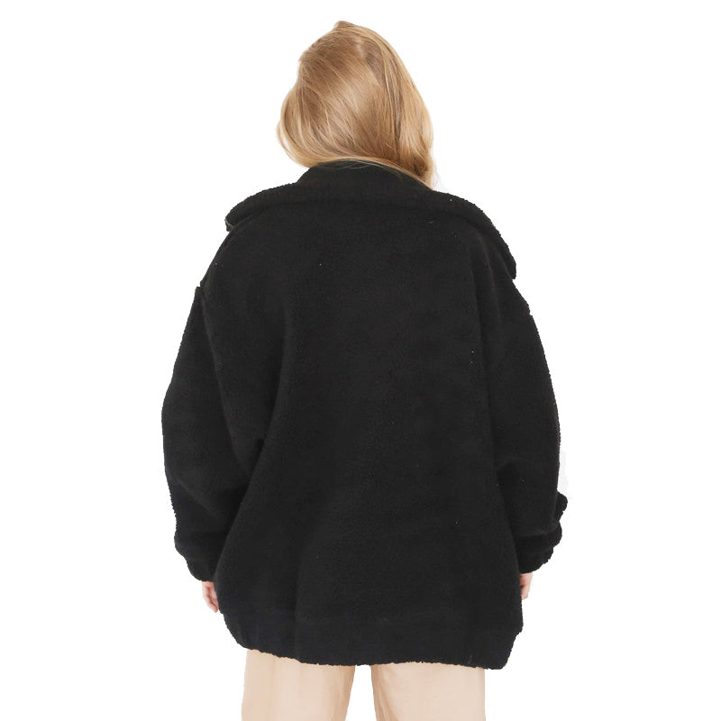 Elegant Faux Fur Coat Women Autumn Winter Warm Soft Zipper Fur Jacket Female Plush Overcoat Casual Outerwear - Sheseelady