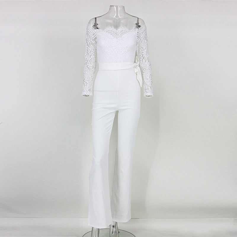 Casual Sexy Women's Long Sleeve Lace Clubwear With Embroidery