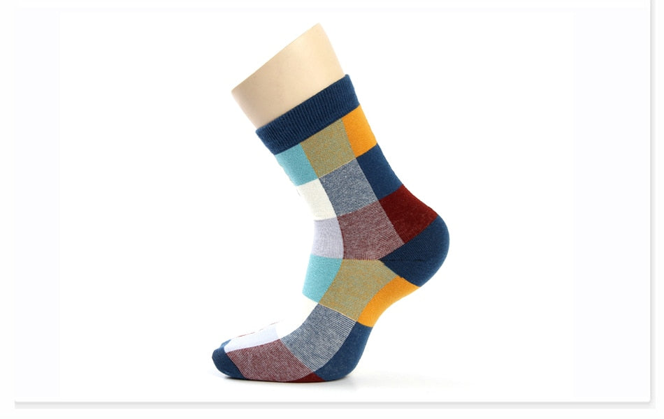 5 Pairs/Lot Combed Cotton Men'S Socks Compression Socks - Sheseelady