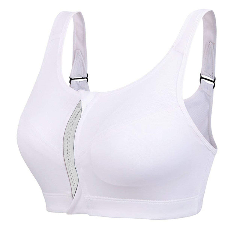 Hot Women Zipper Push Up Sports Bras Vest Underwear Shockproof Breathable Gym Fitness Athletic Running Yoga Bh Sport Tops - Sheseelady