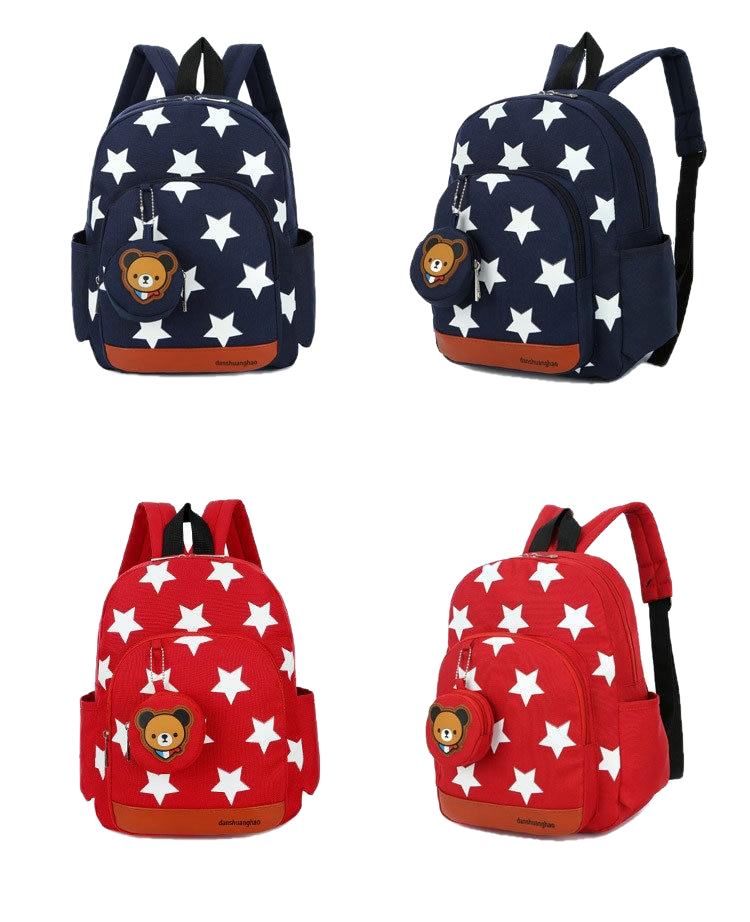 Boys Backpacks For Kindergarten Stars Printing Nylon Children Backpacks Kids Kindergarten School Bags For Baby Girls - Sheseelady