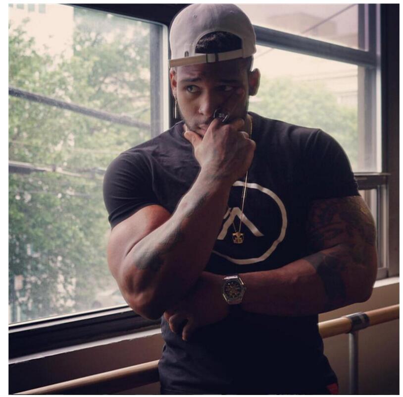 Cotton Breathable Men'S Short Sleeve Fitness T-Shirt - Sheseelady