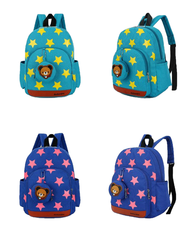 Boys Backpacks For Kindergarten Stars Printing Nylon Children Backpacks Kids Kindergarten School Bags For Baby Girls - Sheseelady