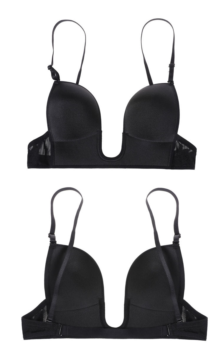 Plunge U Invisible Bra Seamless Convertible Transparent Back Straps Backless Bras Princess Party Dress Wedding Elegant Ceremony