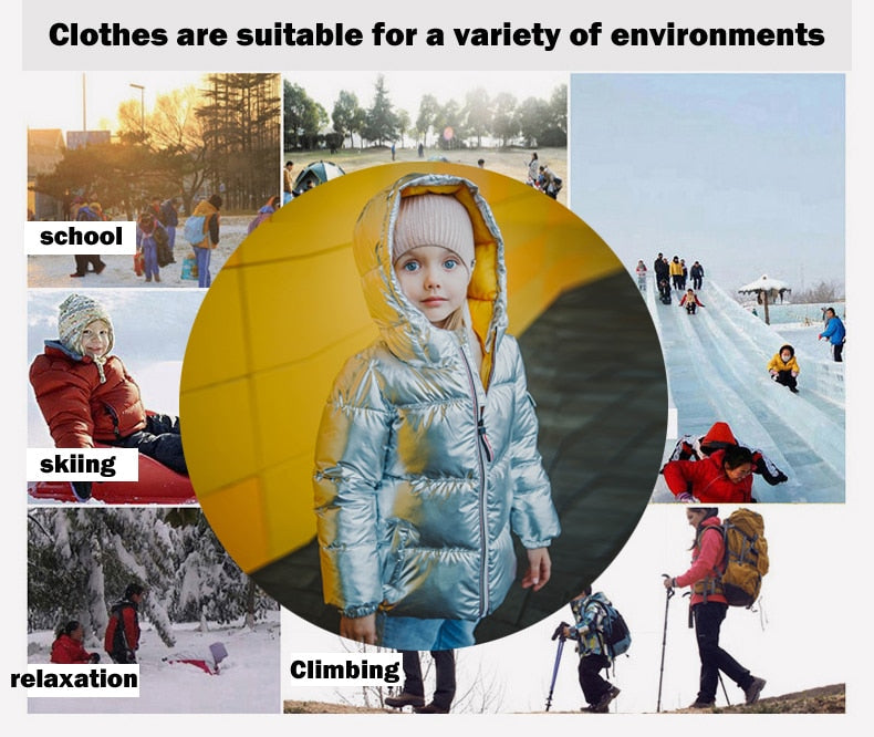 Children Winter Jacket Casual Hooded Coat - Sheseelady