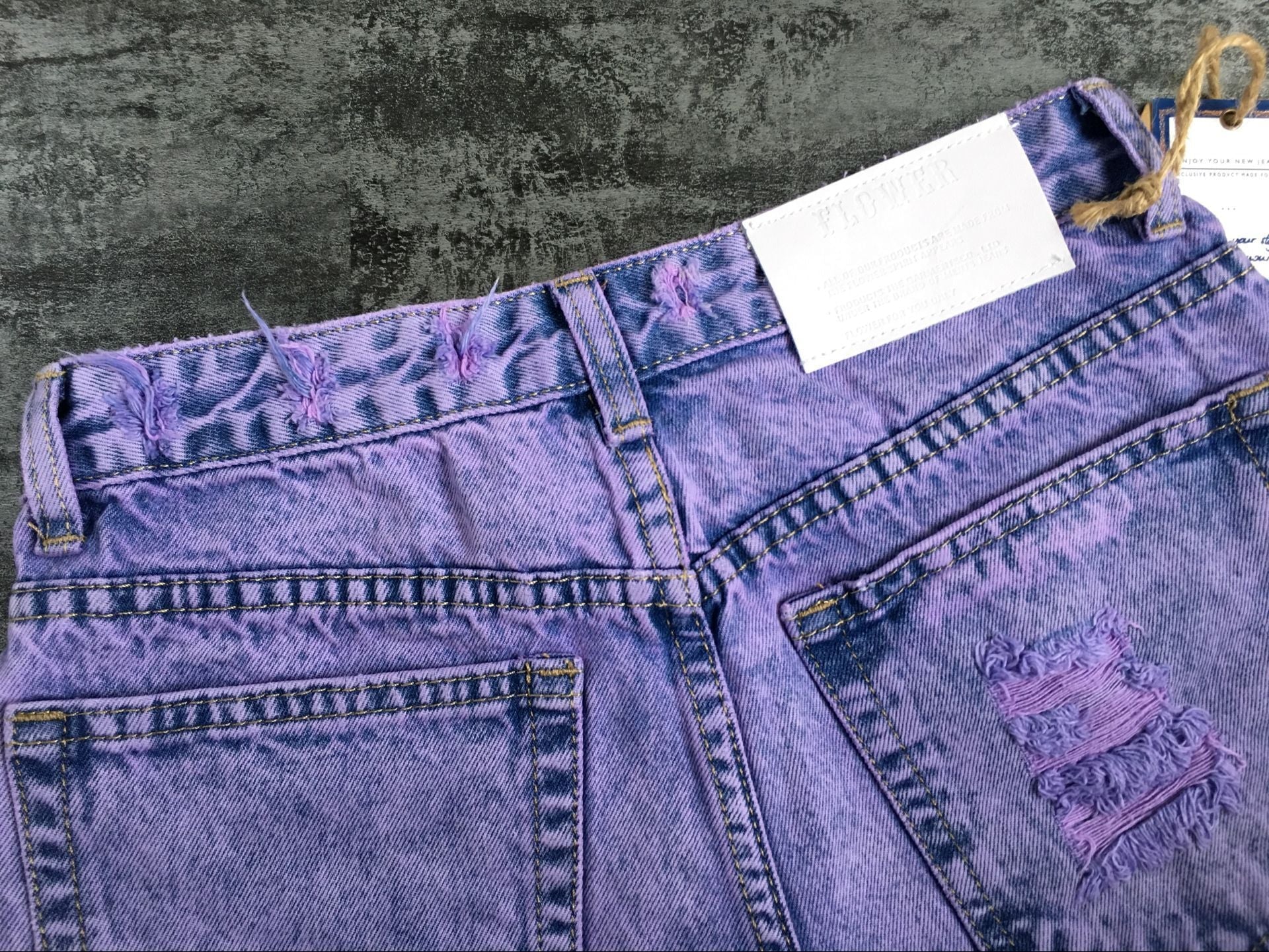 Highwaisted Mini Jeans Shorts Women Both Side Tie Mini Short Sexy Denim Shorts Jeans - Sheseelady
