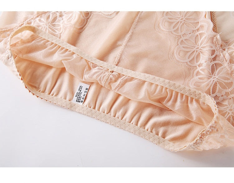 Large Size High Waist Panties For Women Underwear Ladies Big Size Briefs Plus Size Transparent Sexy Lace Panties Female 5Xl 6Xl - Sheseelady