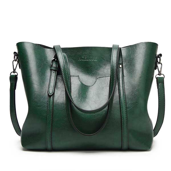 Luxury Women's Oil Wax Leather Handbags