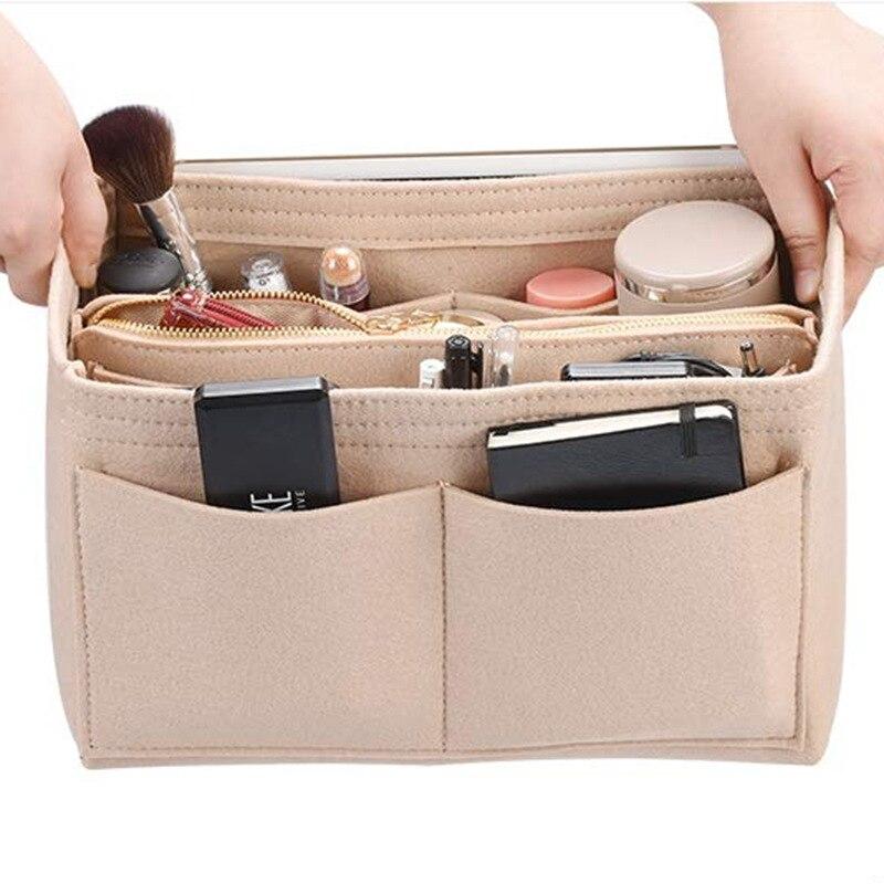 Hot Popular Multi-functional Women's Felt Cloth Makeup Organizer