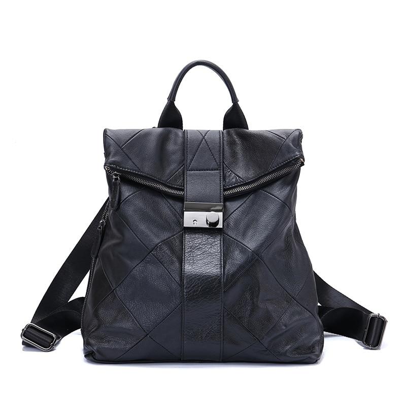 Large Capactiy Anti-theft Women's Leather Backpack For Daily Use