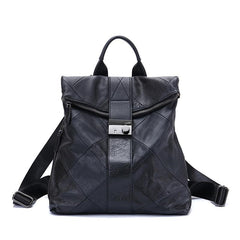 Large Capactiy Anti-theft Women's Leather Backpack For Daily Use