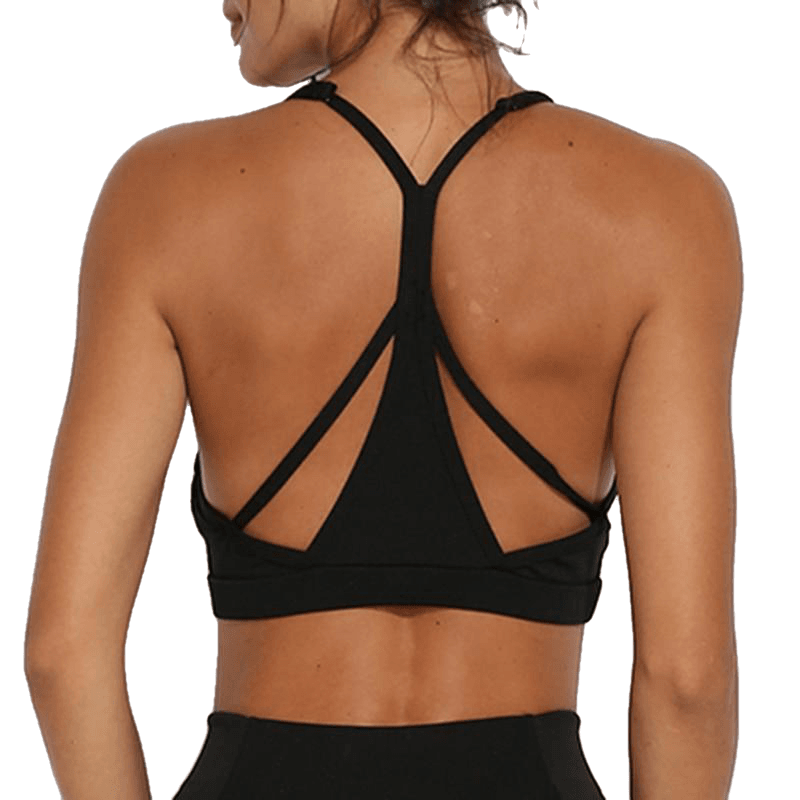 Mesh Breathable Yoga Bra Tops Fitness Shockproof Sportswear