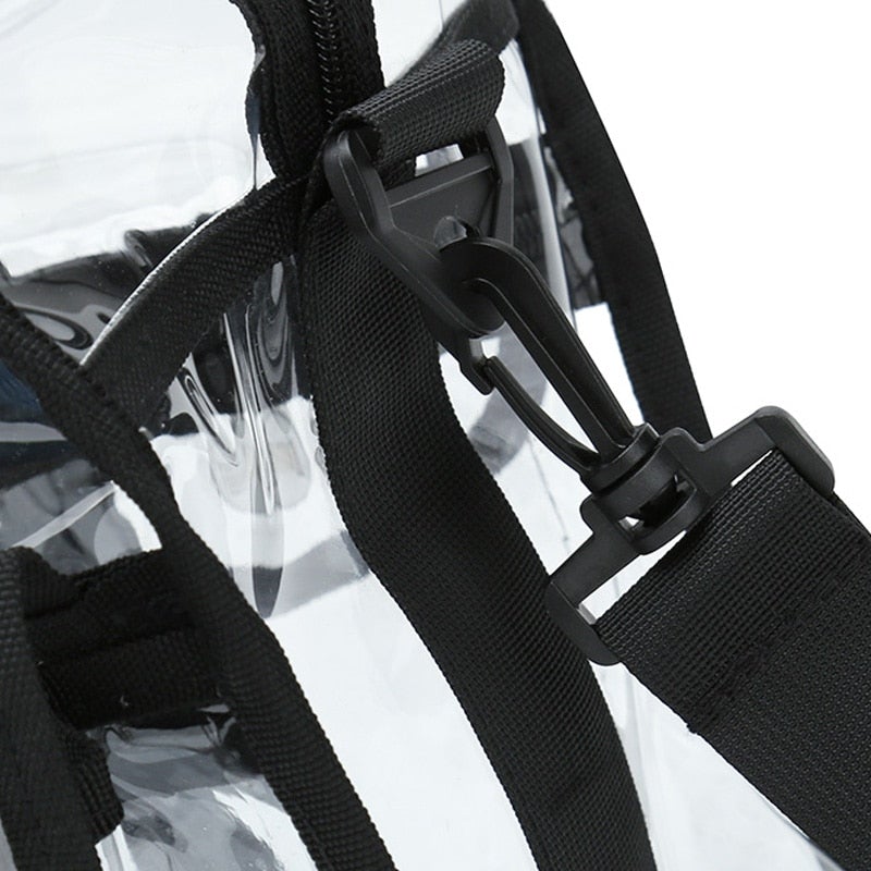 Waterproof Transparent Women's Large PVC Handbag For Beach Travel