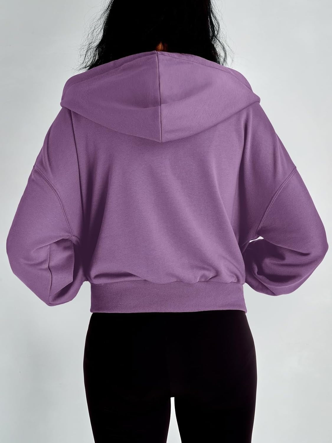 Women’s Full-Zip Hoodie with Fleece Lining – Cozy, Lightweight, Casual Fall and Winter Sweatshirt – Soft, Breathable Hoodie Jacket with Drop Shoulder & Slight Stretch