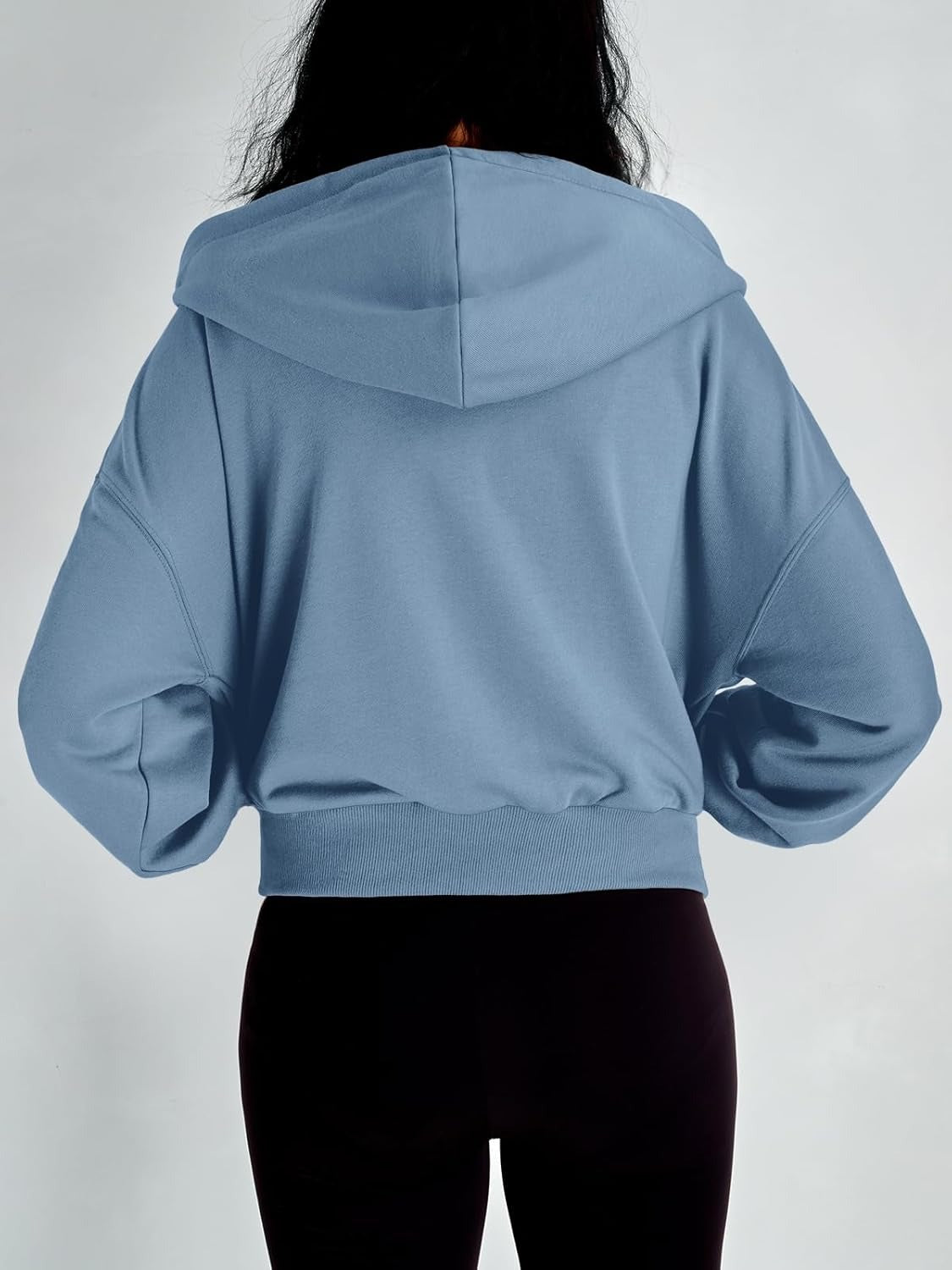 Women’s Full-Zip Hoodie with Fleece Lining – Cozy, Lightweight, Casual Fall and Winter Sweatshirt – Soft, Breathable Hoodie Jacket with Drop Shoulder & Slight Stretch