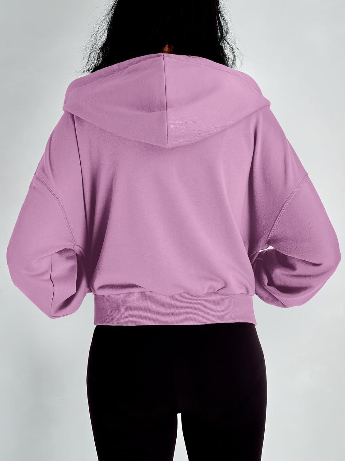 Women’s Full-Zip Hoodie with Fleece Lining – Cozy, Lightweight, Casual Fall and Winter Sweatshirt – Soft, Breathable Hoodie Jacket with Drop Shoulder & Slight Stretch