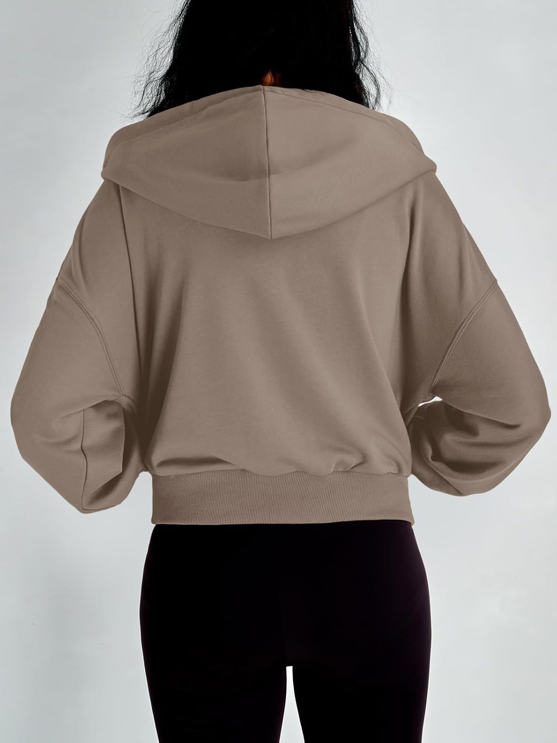 Women’s Full-Zip Hoodie with Fleece Lining – Cozy, Lightweight, Casual Fall and Winter Sweatshirt – Soft, Breathable Hoodie Jacket with Drop Shoulder & Slight Stretch