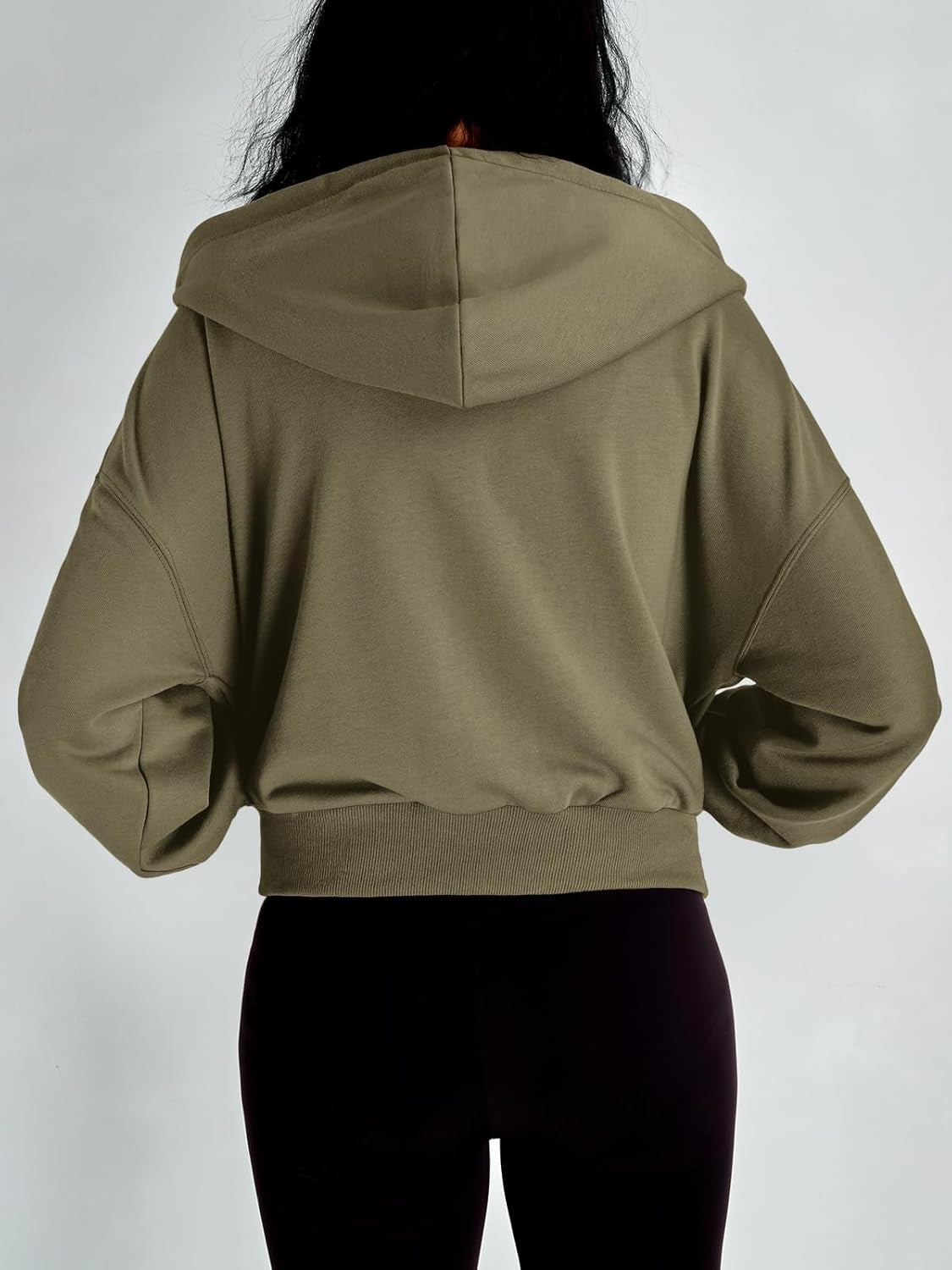 Women’s Full-Zip Hoodie with Fleece Lining – Cozy, Lightweight, Casual Fall and Winter Sweatshirt – Soft, Breathable Hoodie Jacket with Drop Shoulder & Slight Stretch