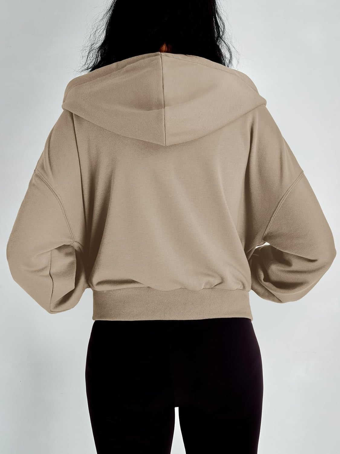 Women’s Full-Zip Hoodie with Fleece Lining – Cozy, Lightweight, Casual Fall and Winter Sweatshirt – Soft, Breathable Hoodie Jacket with Drop Shoulder & Slight Stretch