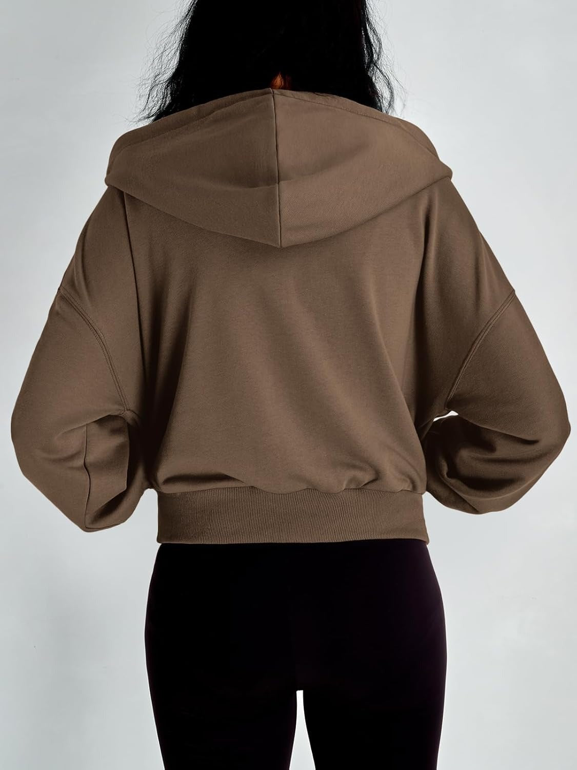 Women’s Full-Zip Hoodie with Fleece Lining – Cozy, Lightweight, Casual Fall and Winter Sweatshirt – Soft, Breathable Hoodie Jacket with Drop Shoulder & Slight Stretch