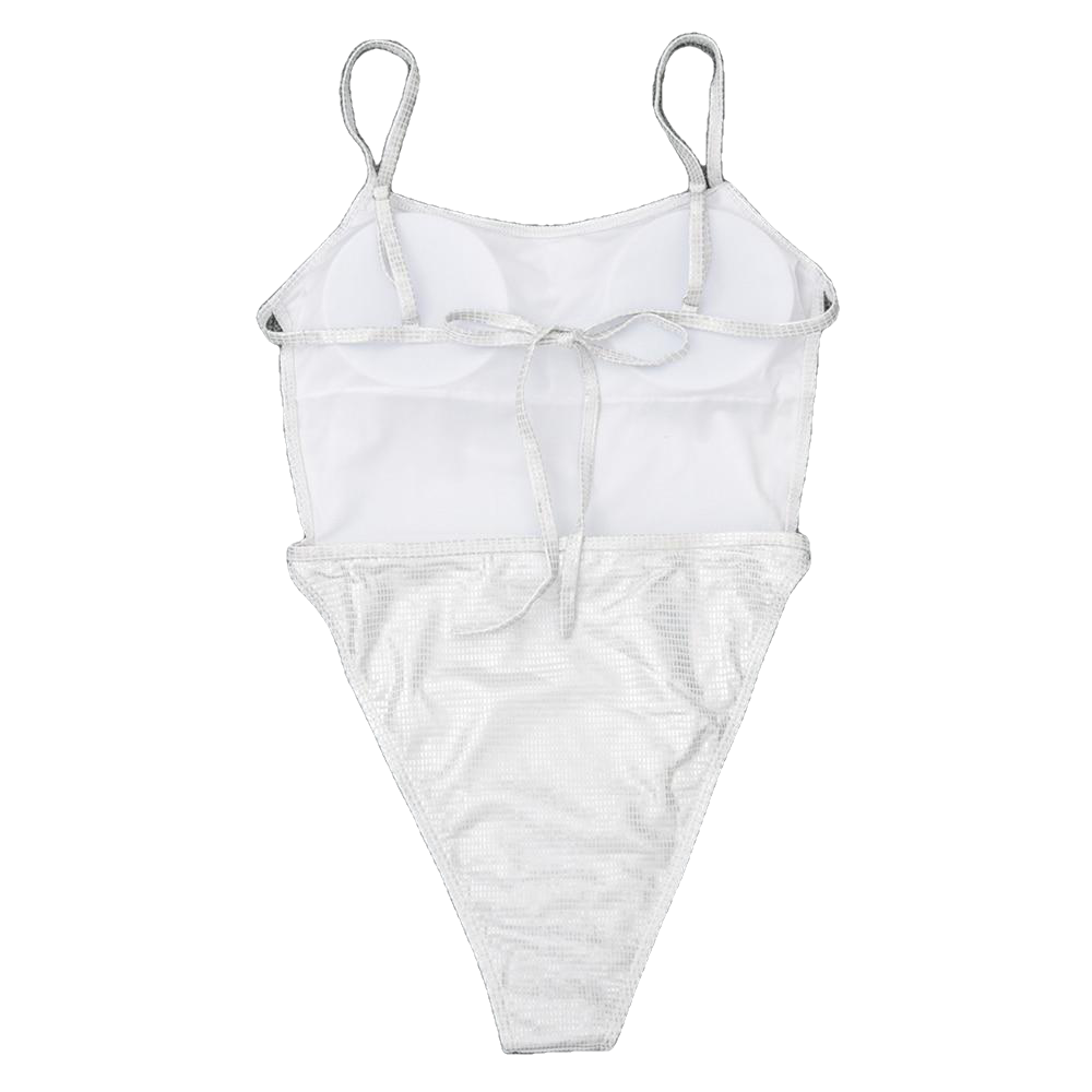 Sexy Women's Lace-up Backless Push Up Swimsuit Made Of Hot Stamping Bandage