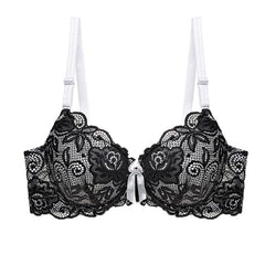 Skin-friendly Sexy Ladies' Lace Push Up Cotton Bralette Plus Size