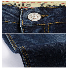 Classic Direct Stretch Dark Blue Casual Denim Pants - Sheseelady