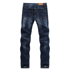 Classic Direct Stretch Dark Blue Casual Denim Pants - Sheseelady