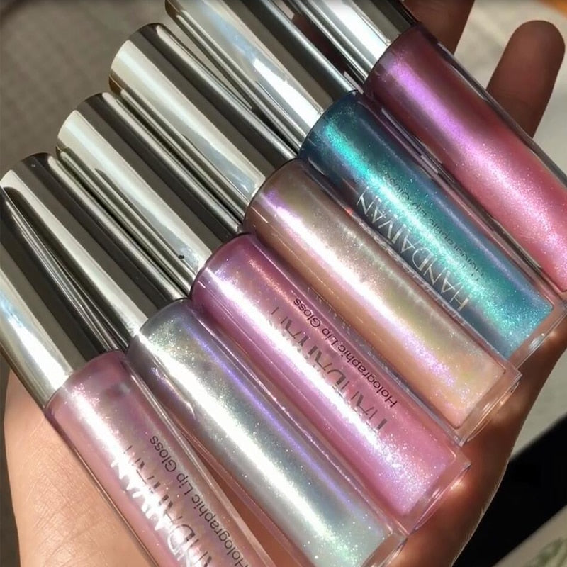 Liquid Crystal Glow Lip Gloss Laser Holographic Makeup - Sheseelady