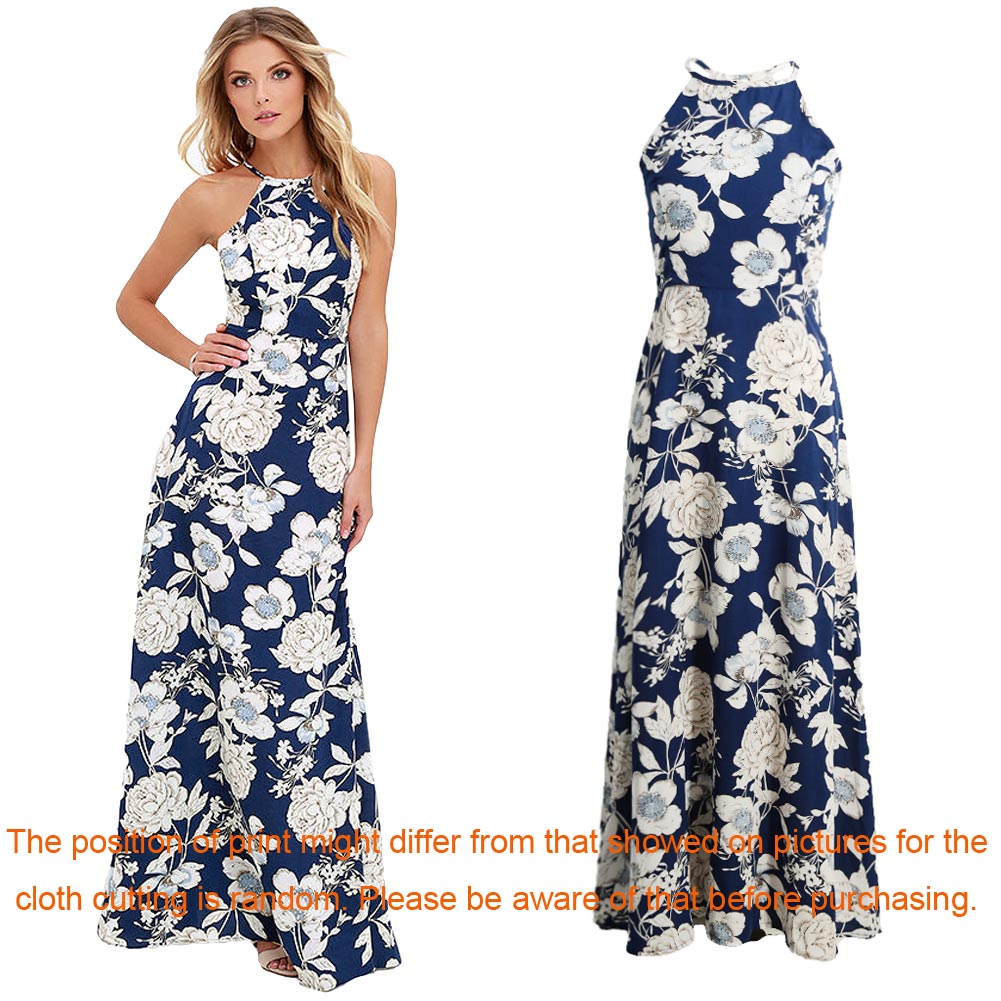 Floral Print Boho Sleeveless Beach Slip Dress - Sheseelady