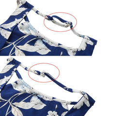 Floral Print Boho Sleeveless Beach Slip Dress - Sheseelady