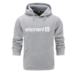 Men High Quality Element Letter Printing Long Sleeve Hoodies