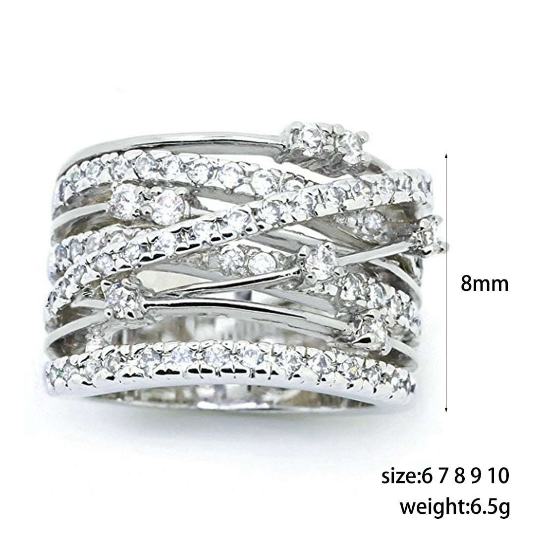 Zircon Stone Rings For Women Fashion Jewelry Engagement Wedding Ring