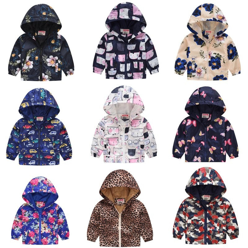 Stylish Skin-friendly Children's Waterproof Windbreaker