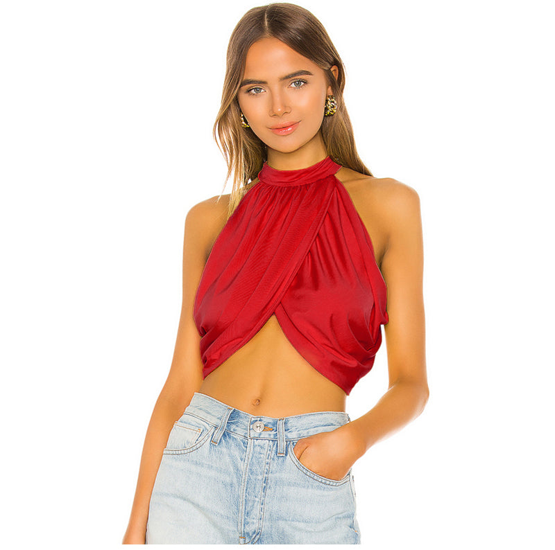 Backless Slim-Fit All-Match T-shirt Vest