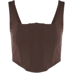 Solid Color Vest Slim-Fit Slim Looking Short T-shirt