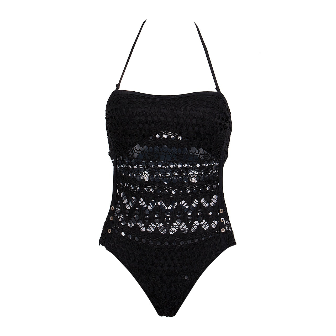 One Piece Swimsuit Push Up Monokini Solid Bikini