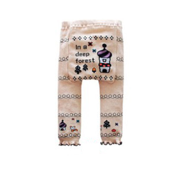 Cute Cartoon Animal Style Baby Kids Cotton Leggings PP Pants Series F Baby Clothing