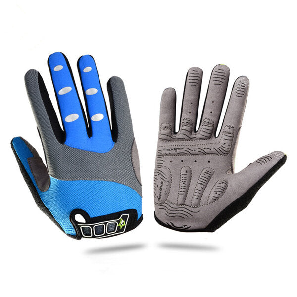 Winter Bicycle Bike Cycling Skiing Flannel Fabric Full Finger Gloves