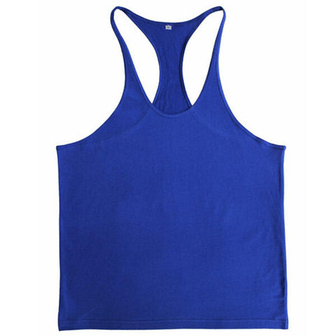 Men Summer Cotton Plain Gym Tank Top Sleeveless T-shirt Workout Bodybuilding Singlet