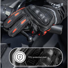 Waterproof Winter Motorcycle Gloves - Warm, Cold Weather Riding Gear