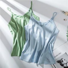 Casual Women's V-neck Sleeveless Spaghetti Strap Camisole Plus Size