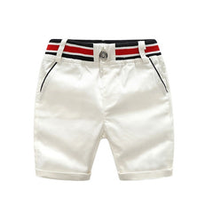 Stylish Lovely Boys' Short Sleeve Stripe Shirt & Shorts Set