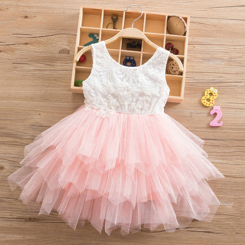Stylish Lovely Girls' Lace Princess Dresses For Party Ceremony