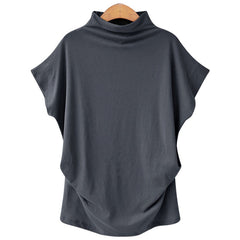 Summer Stylish Female O-neck Quality Cotton Blouse