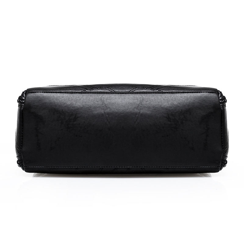 Luxury Trendy Womens' Soft Leather Tote Bag With Top-Handle