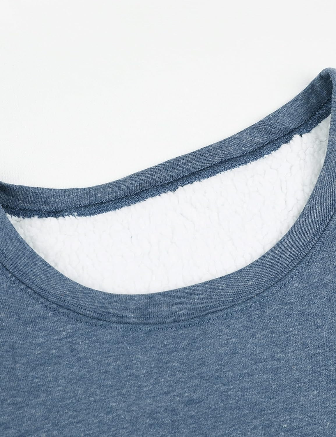 Women's Sherpa-Lined Fleece Sweatshirt - Cozy Crewneck Pullover for Lounge & Sport