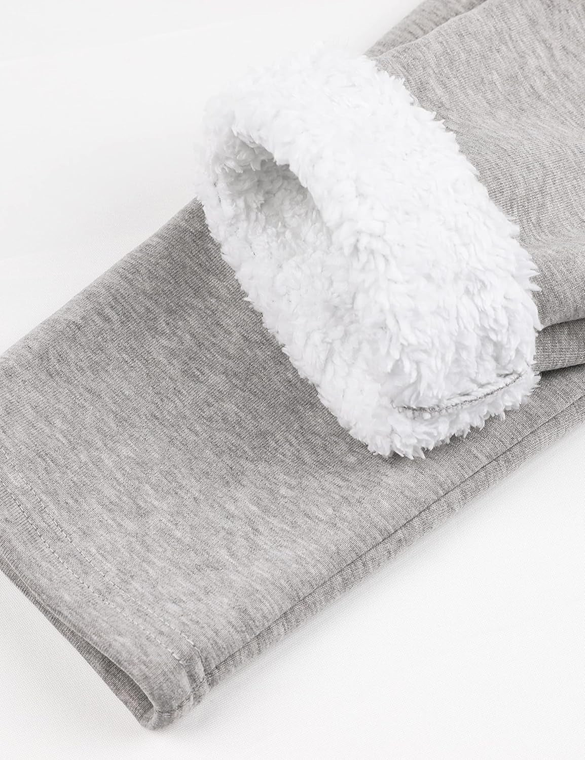 Women's Sherpa-Lined Fleece Sweatshirt - Cozy Crewneck Pullover for Lounge & Sport