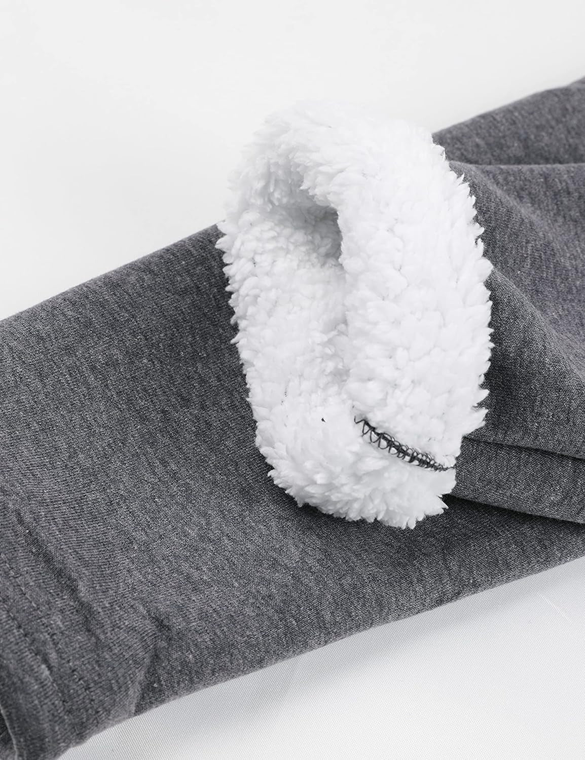 Women's Sherpa-Lined Fleece Sweatshirt - Cozy Crewneck Pullover for Lounge & Sport