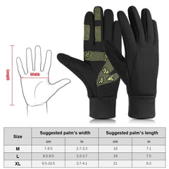 Windproof Thermal Touchscreen Gloves for Winter Driving, Cycling, Running, Fishing, Climbing